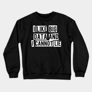 Data Analyst - I like big data and I cannot lie Crewneck Sweatshirt